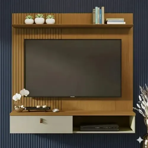Painel Iris Cumaru/Opala ate 55 polegadas