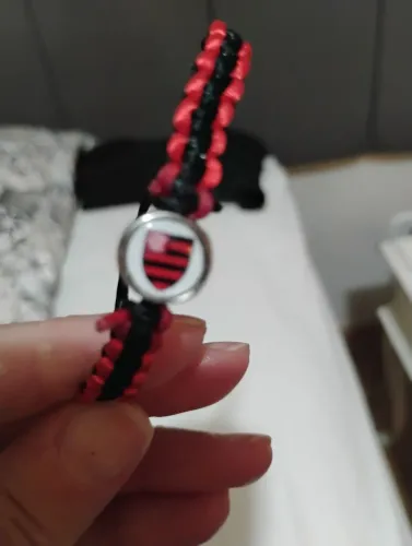 Pulseira trançada flamengo