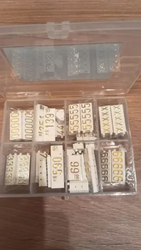 Kit preços vitrine 170 peças dourado