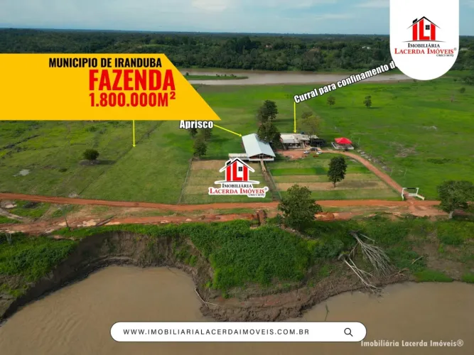 Fazenda Iranduba, VÁRZEA, 1.800 x 1.000 = 1.800.000m², Cural, As Margens do Rio Solimões