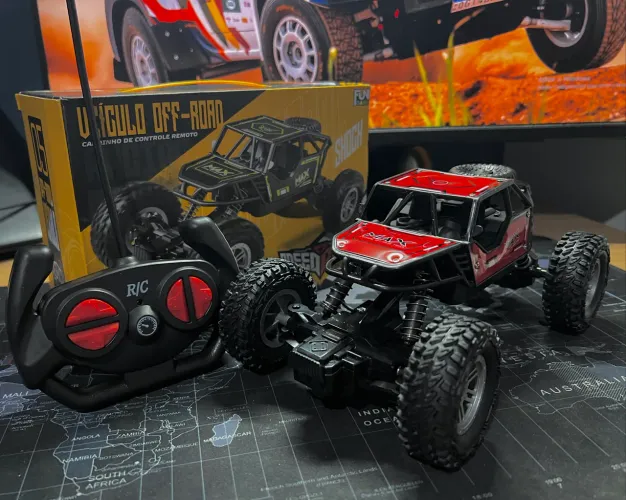 Carrinho Off-Road De Controle Remoto, LACRADO! (+Brinde)