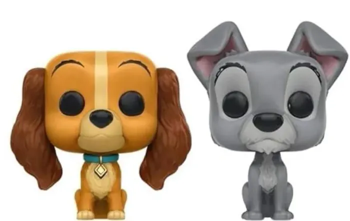 Funko Pop A Dama e o Vagabundo - Kit com 2 Bonecos