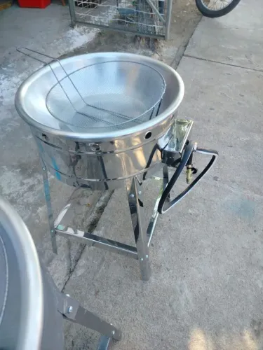 Fritadeira 7L a gas em inox