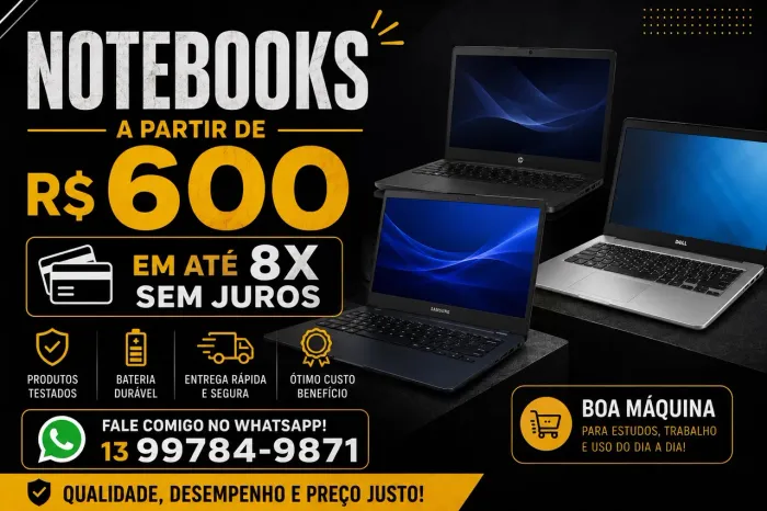 Notebooks Em oferta