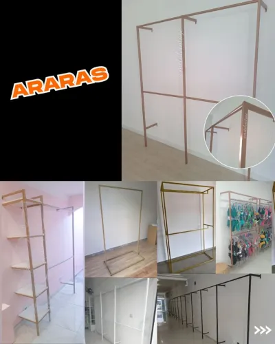 Arara para loja de roupas