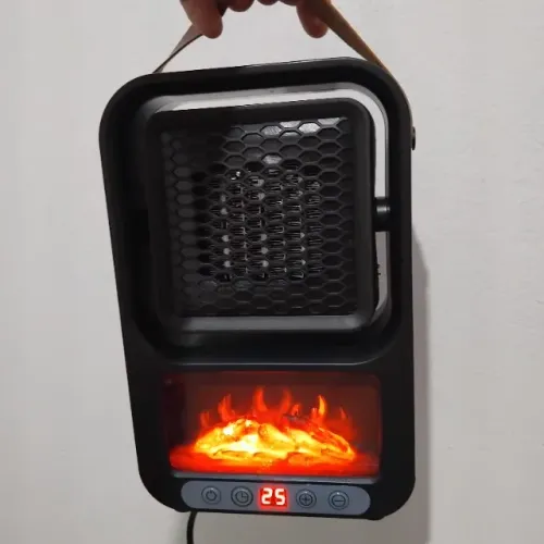 Aquecedor portátil moderno com controle remoto...sem uso