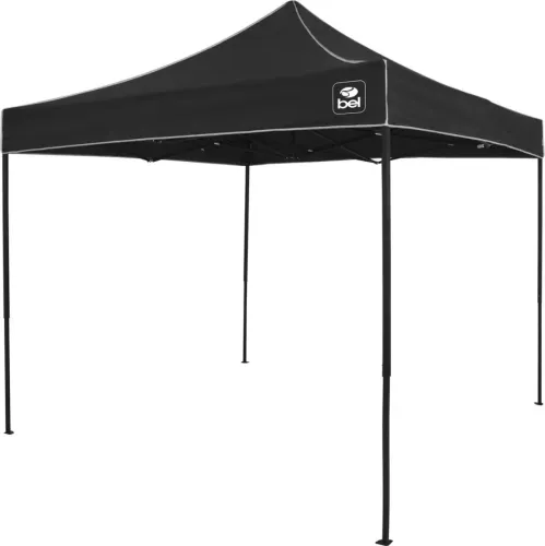 Tenda Gazebo Dobrável Pagoda Flex 3x3 Metros Preto/Vermelho Bel Novas