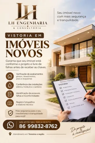 VISTORIA DE IMÓVEIS NOVOS - TERESINA