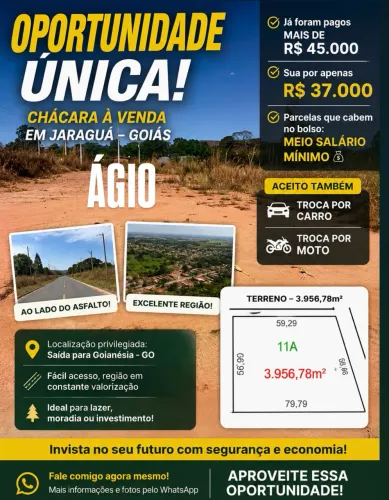 Ágio Lote de 3.956 metros !