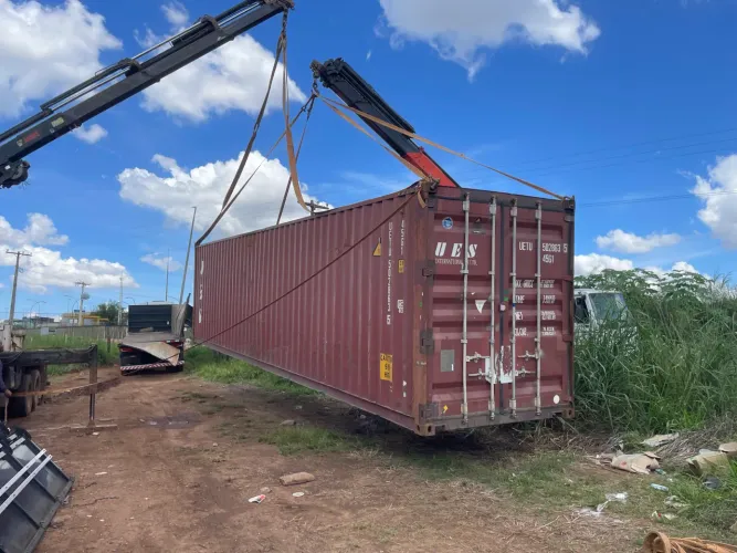 Almoxarifado para obra - Contêiner marítimo