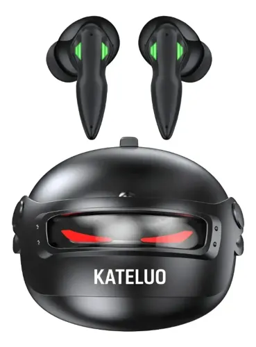 Fone De Ouvido Gamer Bluetooth Kateluo 5.4 Sem Fio Preto