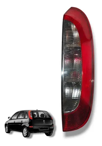 Lanterna Traseira Chevrolet Corsa Hatch 2007 Direito Detalhe Direito/passageiro Vermelho