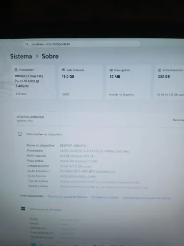 Dell optiplex 7020 i5 3.40Hz com Windows 11 já instalado e ativado