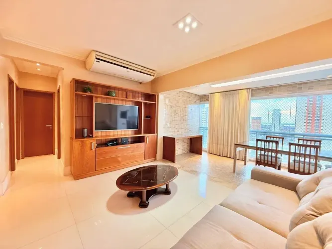 Apartamento Mobiliado | 03 Suítes | 02 Vagas | Andar Alto | Sacada Gourmet
