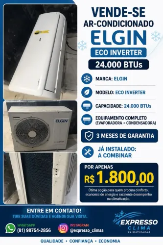 Ar condicionado 24 mil BTUs 