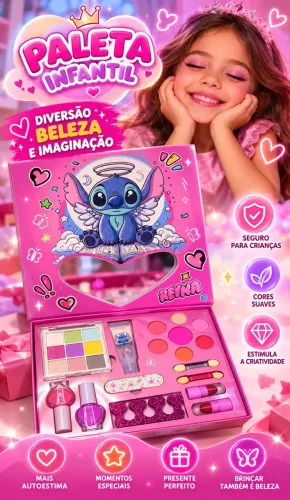  Kit de maquiagem Infantil Stitch
