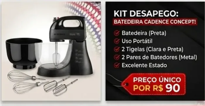 Batedeira Preta Barata Parangaba