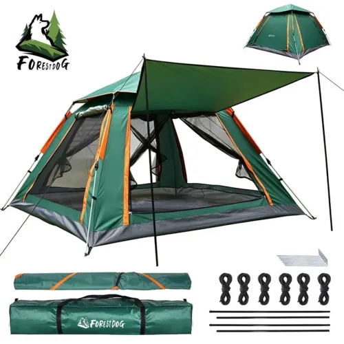 Barraca 5-6 pessoas automática Camping com toldo Cabana Nova