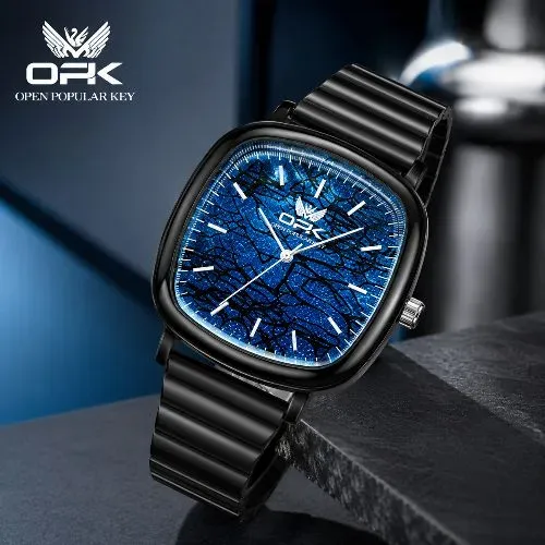 Relógio Masculino de Aço OPK - Entrega Grátis