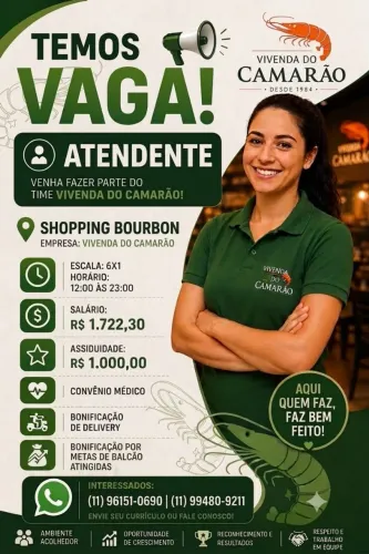 Atendente de restaurante