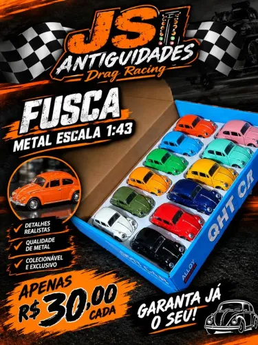 Miniatura Fusca 1/43 Unitario