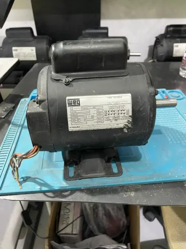 Motor elétrico WEG 1/4 cv Alta rotação 3500RPM Monofásico 