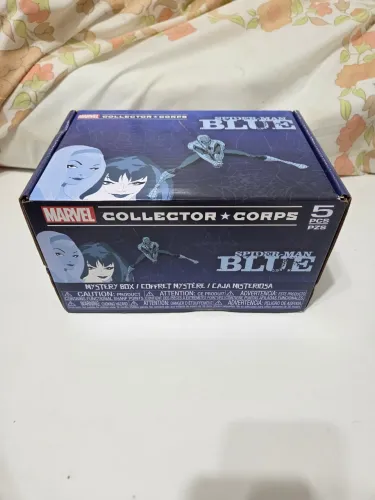 Funko Caixa Lacrado Marvel Collector Corps Spider Man Blue