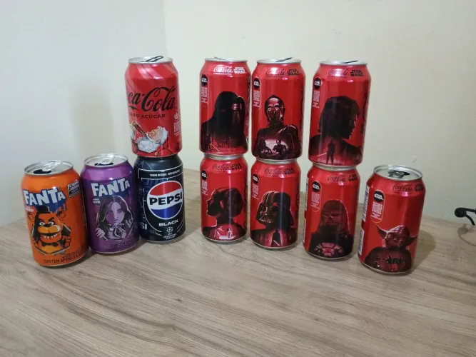 Latas de refrigerante colecionáveis