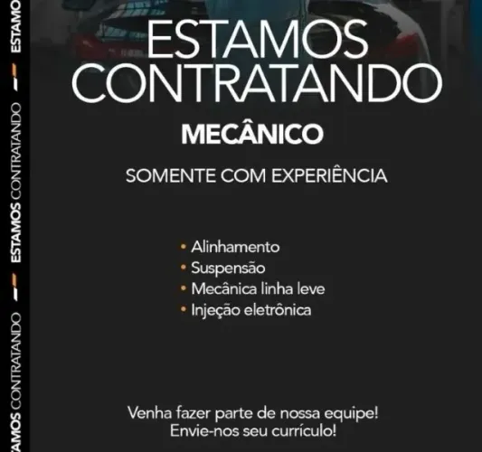 Mecânico automotivo com experiência