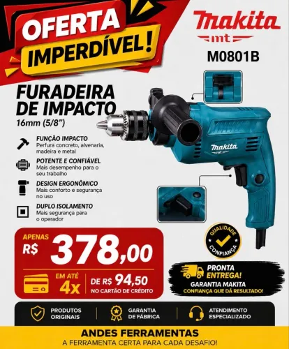 Furadeira makita original nova com garantia 