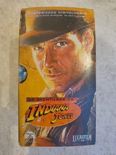 Box Coleção VHS Indiana Jones - 4 Fitas raras CIC Video<br><br>Raras CIC Vídeo
