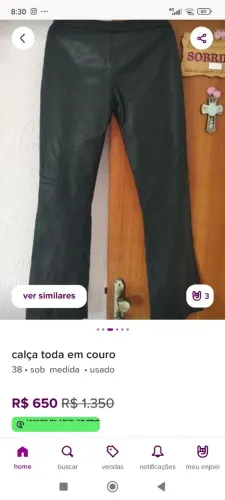 Calça de couro original feito sobe encomenda