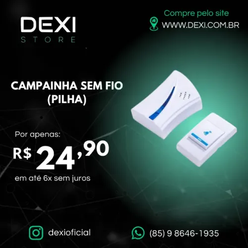 CAMPAINHA SEM FIO (PILHA)