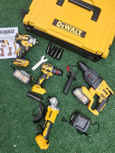 4 MÁQUINAS KIT DEWALT 60v MARTELETE LIXADEIRA PARAFUSADEIRA CHAVE DE IMPACTO ZERADAS NOVAS
