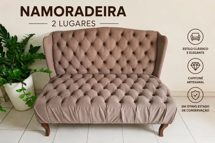 Namoradeira 2 lugares retrô