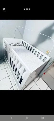 Berço colchão kit lençol de menina 