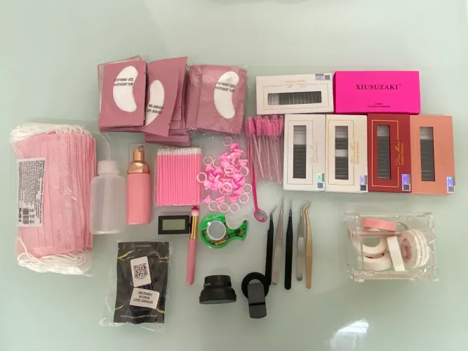 Kit completo para cílios