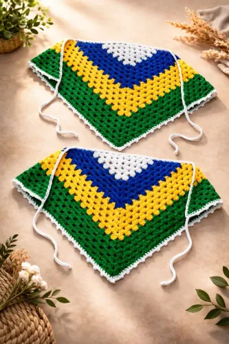 Bandanas / Lenços de crochê 