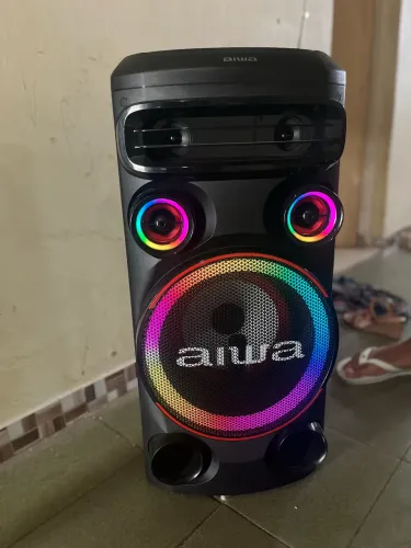 caixa de som torre amplificada Aiwa AWS-T2W-02