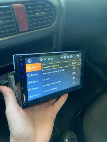 Central Multimídia MP5 Automotiva 1 Din Bluetooth 7 Polegadas