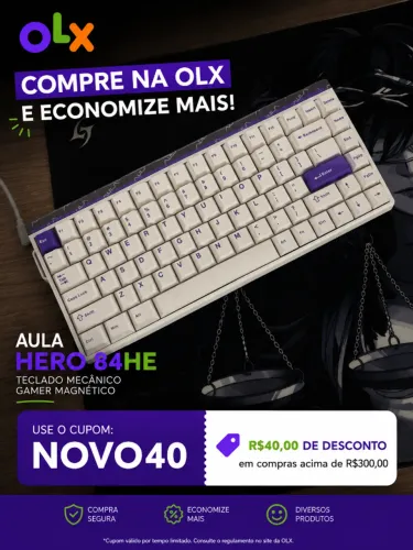 Teclado Magnetico Aula Hero 84he 75% 128k 8khz RT SNAPKEY SOCD rgb