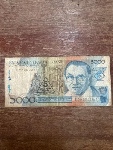Nota Rara 5000 Cruzados Câdido Portinari