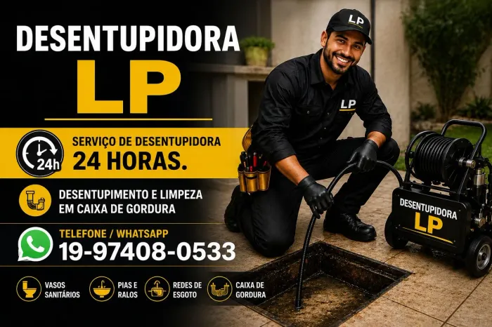 Desentupidora de Caixa de Gordura em Campinas - Desentupimento e Limpeza .