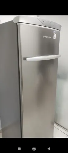 Freezer vertical Brastemp inox
