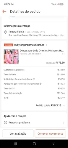 Pijama de pelúcia 3d