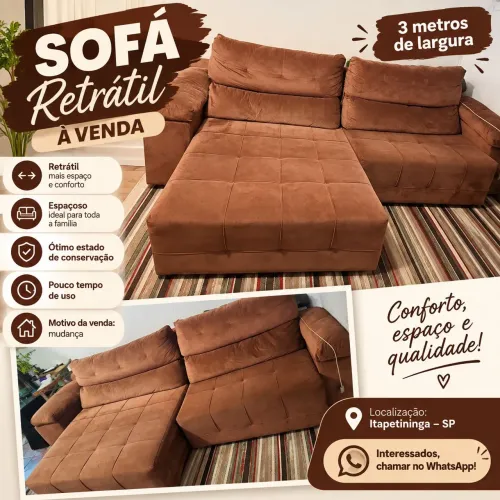 Sofá retrátil