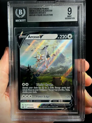 Arceus-V SWSH204 - BGC 9 - Carta Pokémon graduada