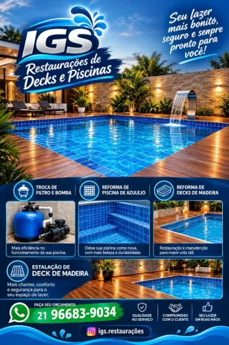 Reformas de decks de piscinas
