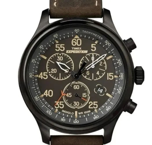 Timex Expedition Field Chronograph (referência T49905) Indiglo Militar Zero