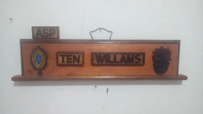 PRISMA/PLACA DE IDENTIFICAÇÃO PARA MESA COM TROCA DE GRADUAÇÃO/POSTO